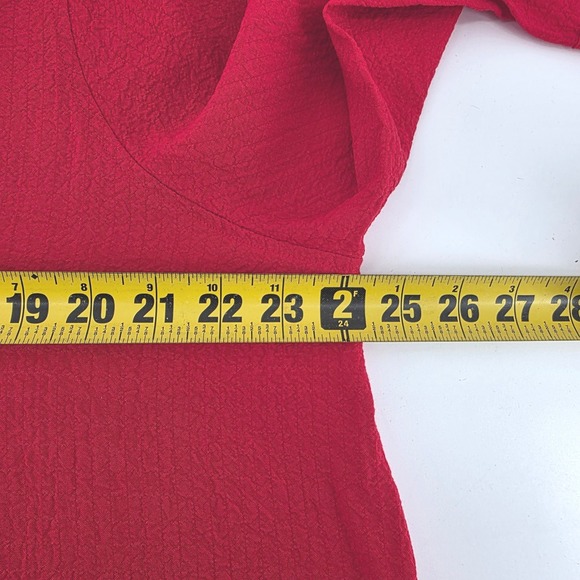 Ali Miles Red Textured 1 Button Front Cardigan Jacket Top 1X Casual Layer Piece - Picture 7 of 7